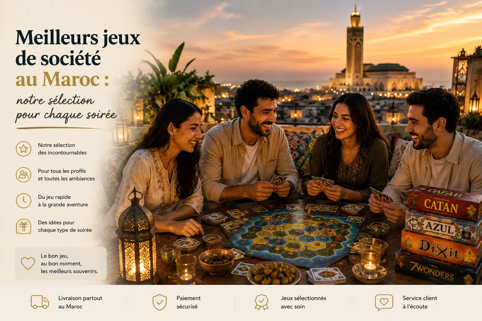 Meilleurs jeux de société au Maroc : notre sélection pour chaque soirée